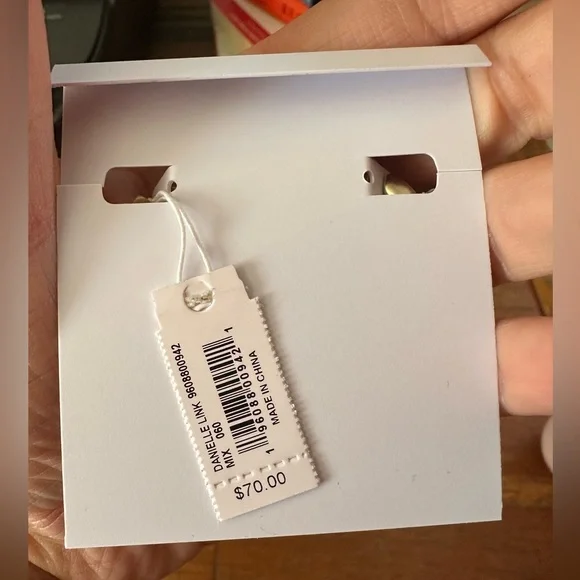 NWT Kendra Scott Danielle Convertible Link Earrings in Mixed Metal - Picture 6 of 6